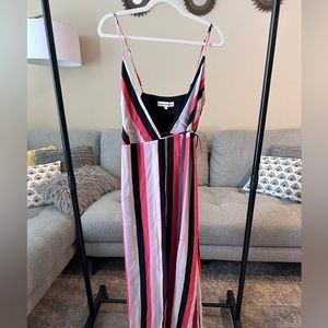 Karina Grimaldi striped wrap dress